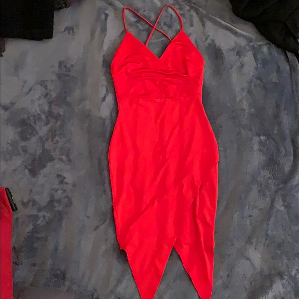 Red stretchy dress brand new